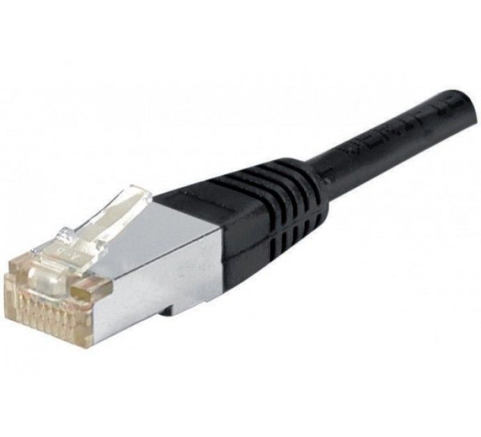 Cable de red Exertis Connect Cat6a 0,5 m F/UTP Negro