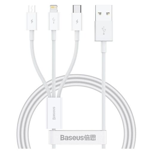 Câble USB Baseus 3.2 Gen 1 (3.1 Gen 1) 1m - Blanc