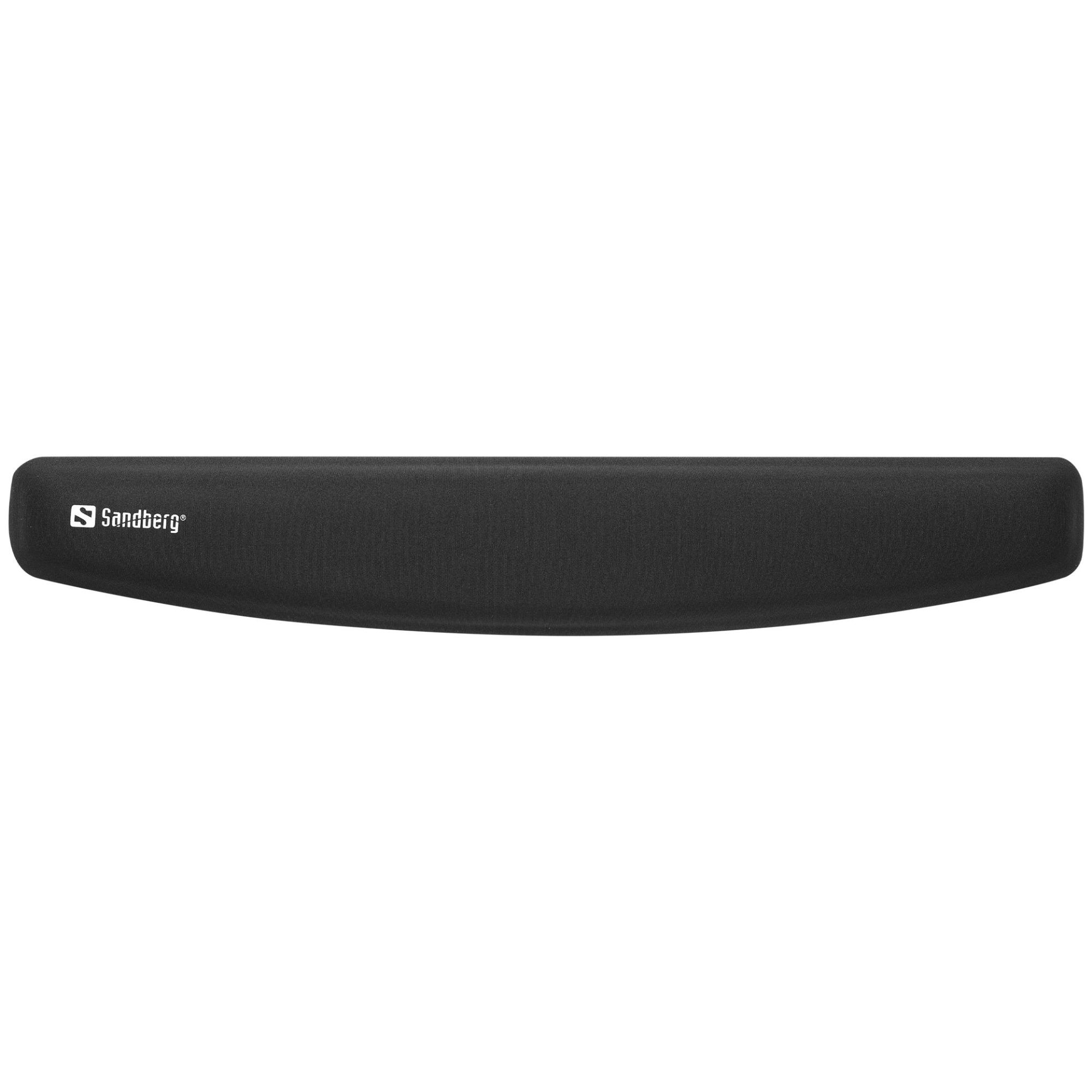 Sandberg Memory Foam Wrist Rest, Black Polyester