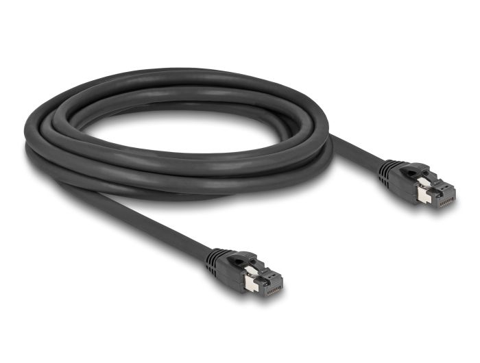 Delock Cat8.1 Network Cable, 3m, Black (S/FTP)