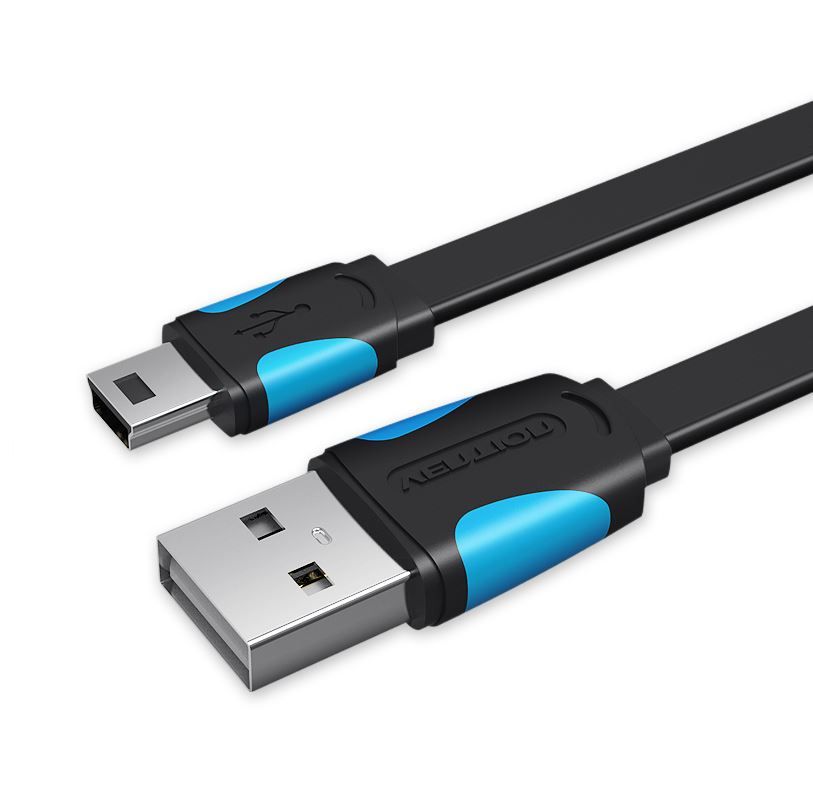 Vention USB Cable 0.5m A to Mini-B 2.0 Black