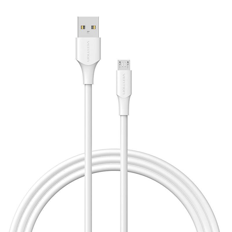 Vention USB Cable 1.5m A to Micro-B, White