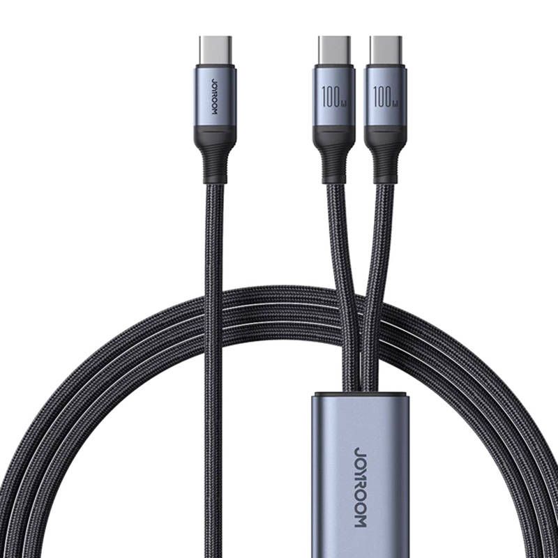 Joyroom 2x USB-C to USB-C Cable, 100W, 1.5m (Black)