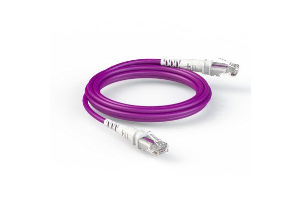 PatchSee Cat6a RJ45 Patch Cable U/UTP Violet - 4.9m