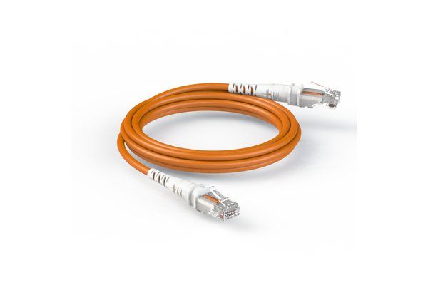 PatchSee Cat6a RJ45 Patch Cable U/UTP Orange - 1.2m