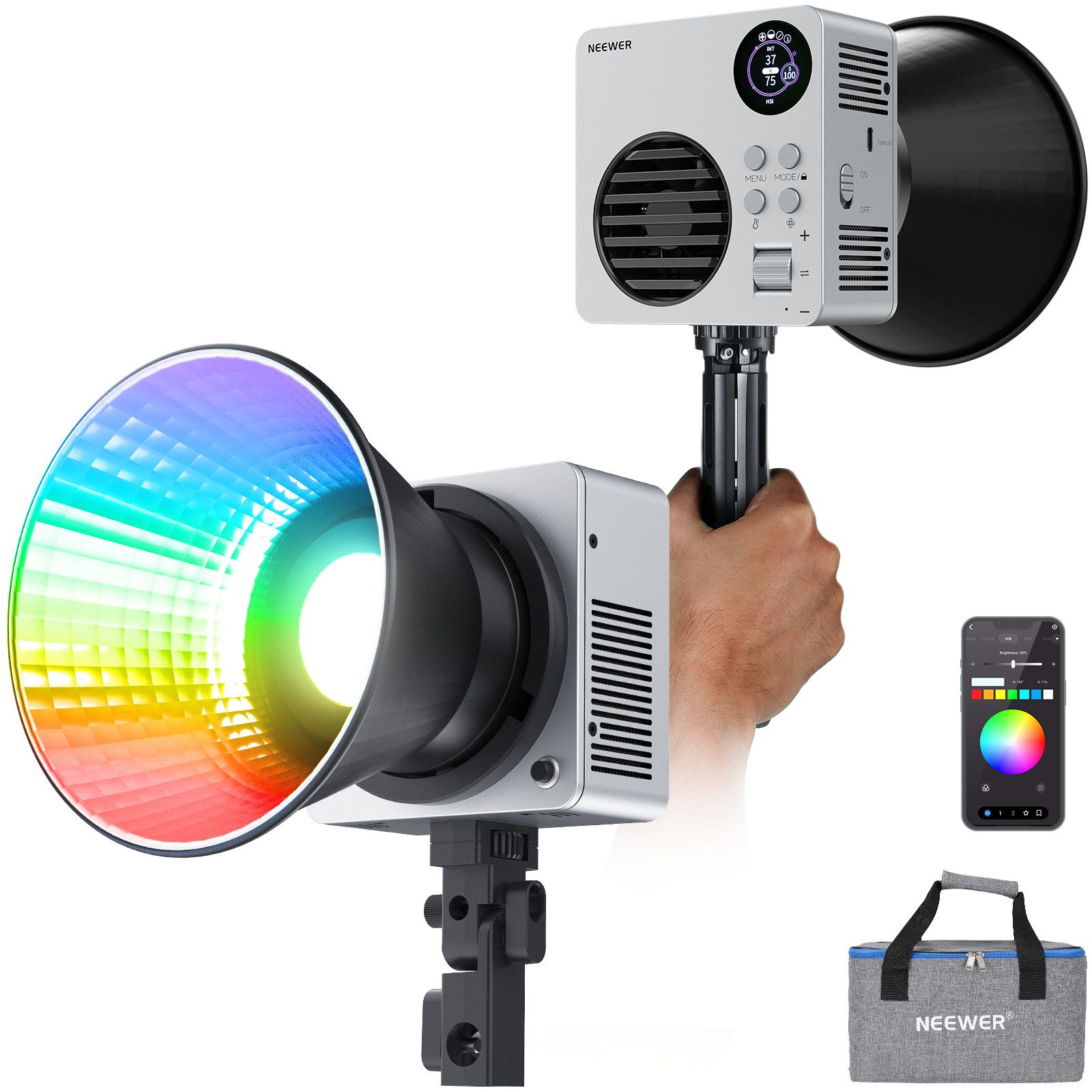 Neewer HB80C RGBWW LED Video Light