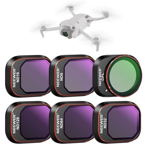 Neewer 6-Pack ND & CPL Filters with Clip for DJI Mini 4 Pro