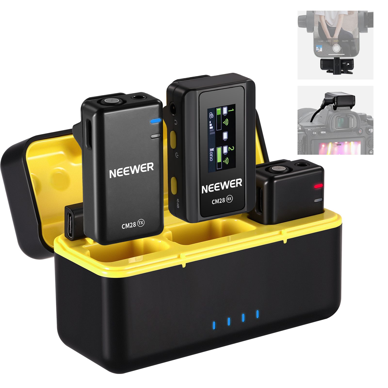 Micrófono inalámbrico de solapa Neewer CM28