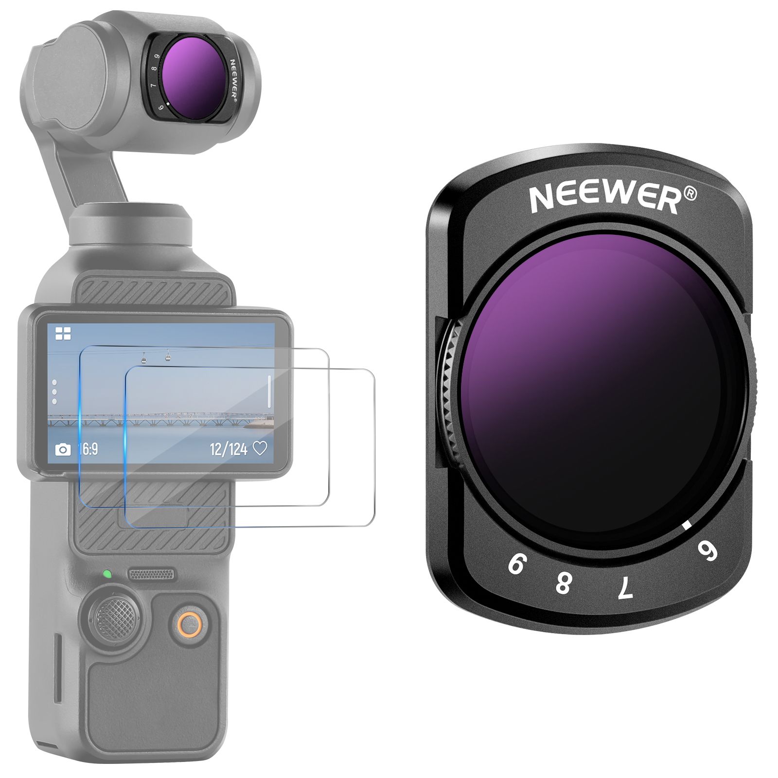 Neewer ND2-32 Variable Filter for DJI Osmo Pocket 3
