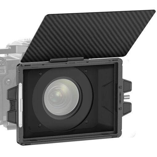 Neewer Mini Matte Box with 4"x5.65" Plate, Carbon Fiber Flag, 4 Circular Lens Ring Adapters (67/72/77/82mm), Compatible with SmallRig/K&F/TIFFEN Filters, PG002
