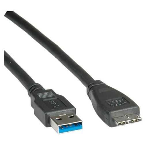 Roline USB 3.0 Cable, A to Micro B, 0.8m