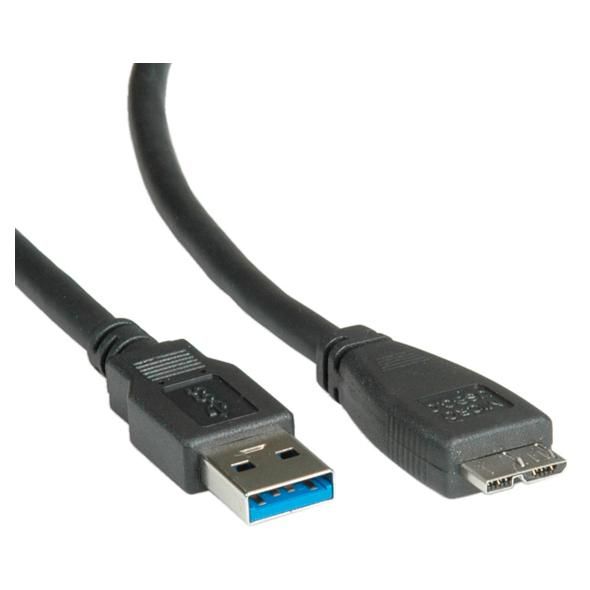 Roline USB 3.0 Cable, A to Micro B, 0.8m