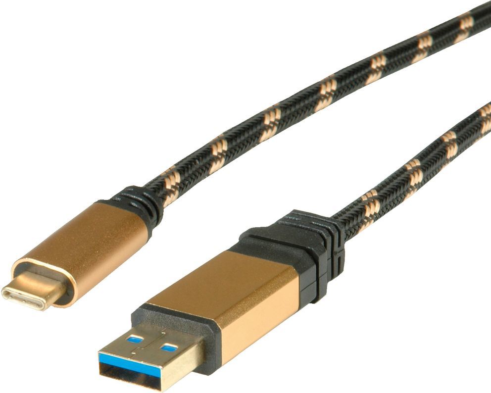 Roline 0.5m USB 3.2 Gen 2 Cable (Type-C to A)