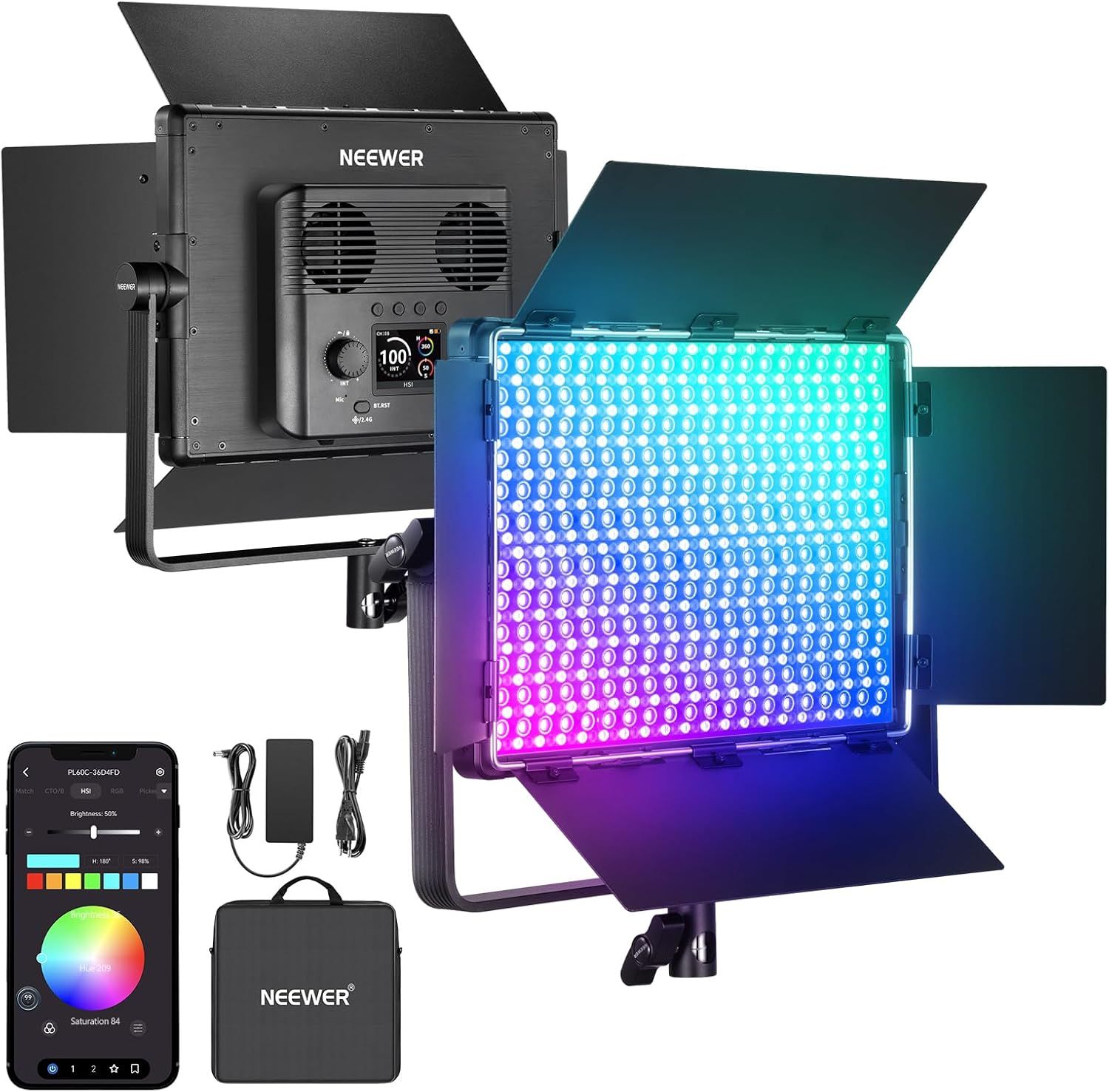 Neewer PL60C RGB LED Video Panel Light