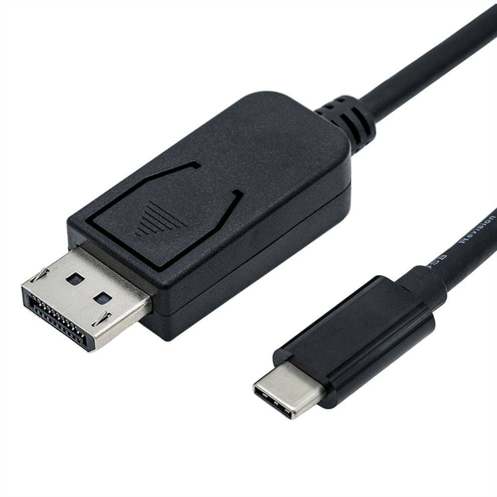 Roline USB Type-C to DisplayPort Cable, 1m, Black