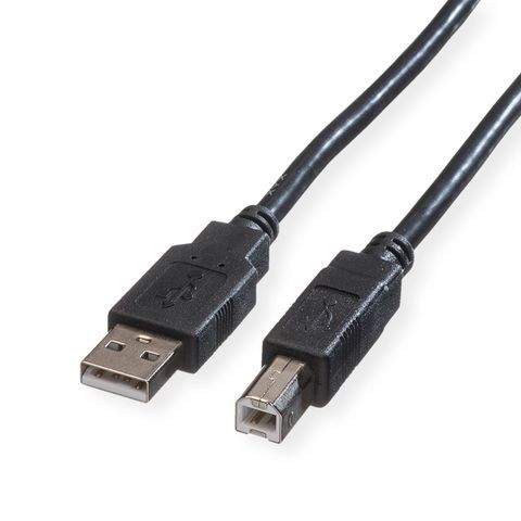 Roline Green USB Cable 1.8m A to B, USB 2.0