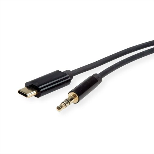 Roline 3m Audio Cable, 3.5mm to USB-C, Black