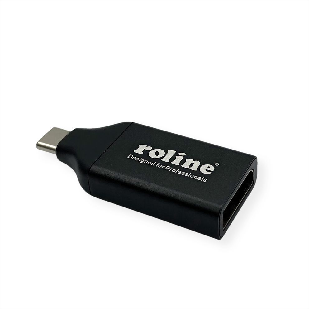 Roline USB-C to DisplayPort Adapter 4096 x 2560 Pixels Black
