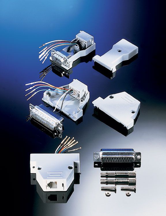 Roline RJ45 Male-Female Adapter (8P/8C, 8 Wires)