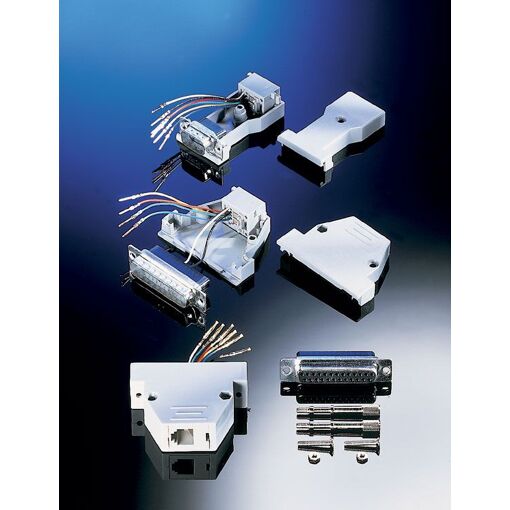 Adaptador Roline macho-hembra RJ45 (8P/8C, 8 cables)