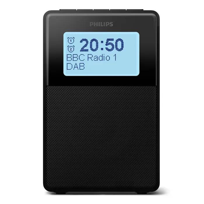 Philips TAR5100 Bluetooth Alarm Clock - FM/DAB+ Tuner - Splashproof