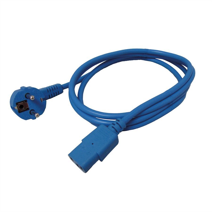 Roline Electric Cable, 1.8m, C13 Coupler, Blue