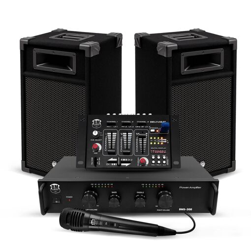 Bm Sonic BMS-DJ300-USB-BT Starter DJ Sound Kit