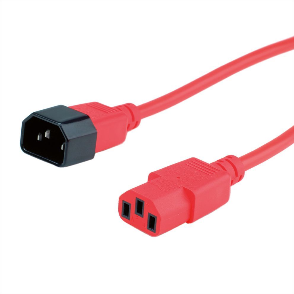 Roline Electric Cable Red 3M IEC 320