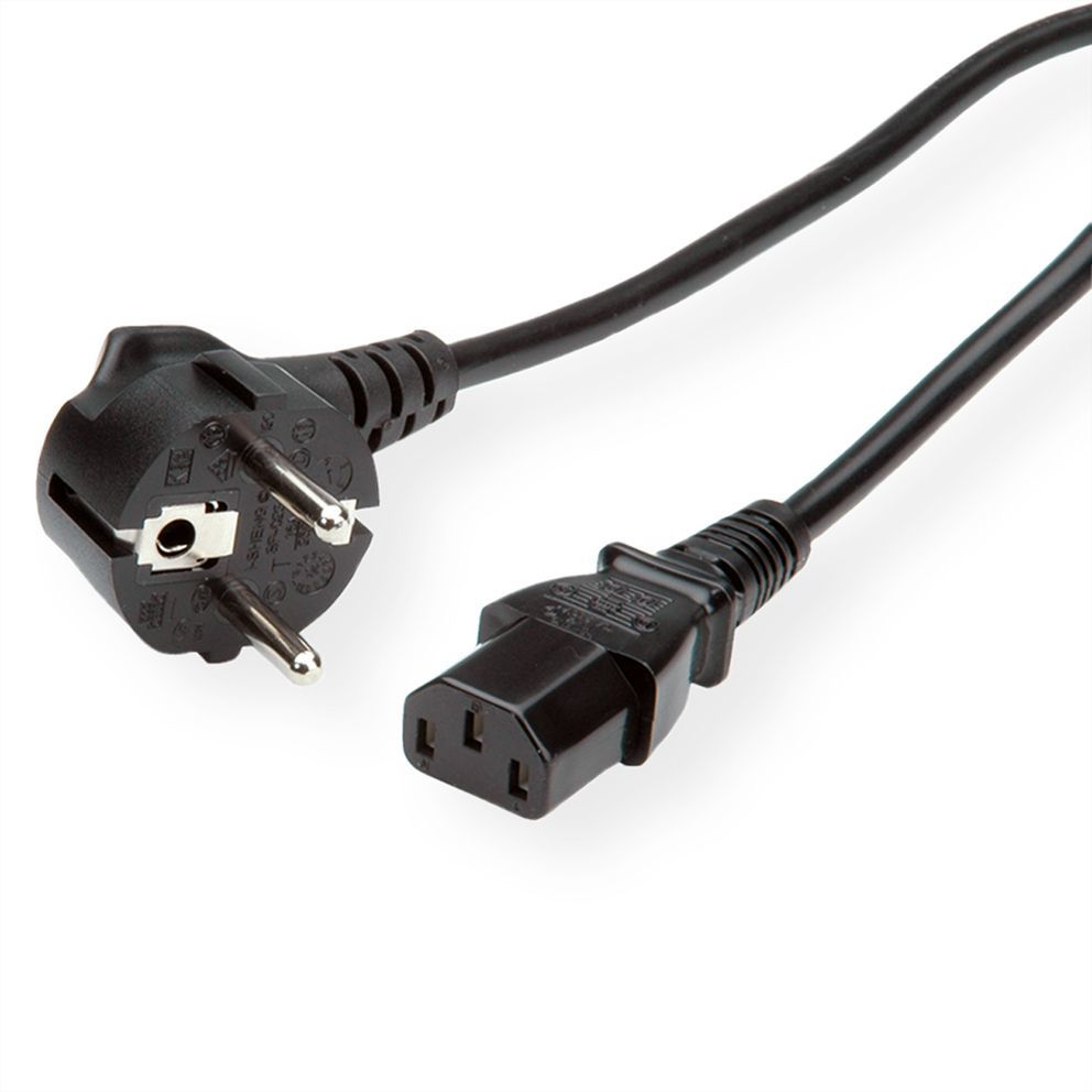 Roline Green Electric Cable 1.8M CEE7/7 IEC C13