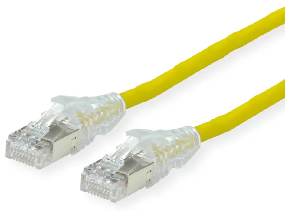 Dätwyler Cat6a Network Cable, 0.5m, Yellow (S/FTP)