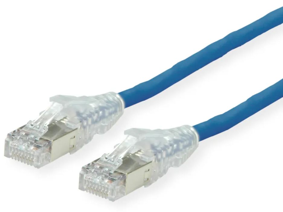Dätwyler Cat6a Network Cable, 1m, Blue (S/FTP)