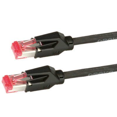 Draka Cat.6 H S/FTP Cable, 2m, Black