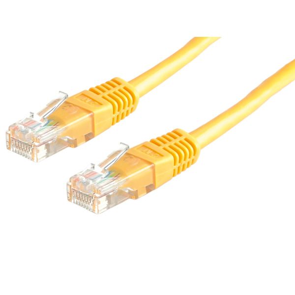 Roline Cat. 5e UTP Cable, Yellow, 1m