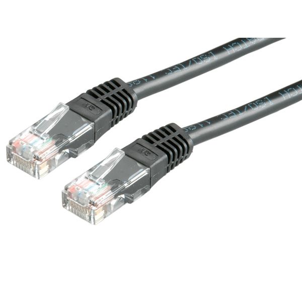 Roline Cat. 5e UTP Cable, Black, 3m