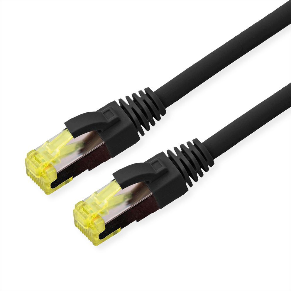 Roline Cat6a Network Cable, 10m, Black (S/FTP)