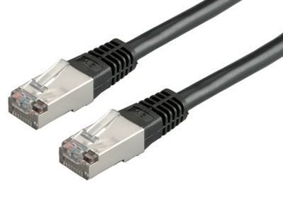 Roline Cat.6 S/FTP Cord, Black, 5m