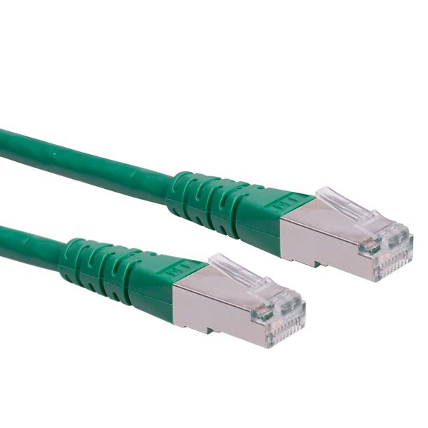 Cable de parcheo Roline S/FTP Cat6, 10 m Verde