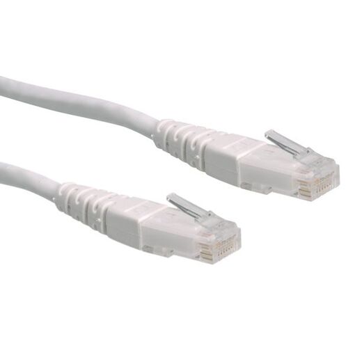 Roline Cat.6 UTP White Cable 3m