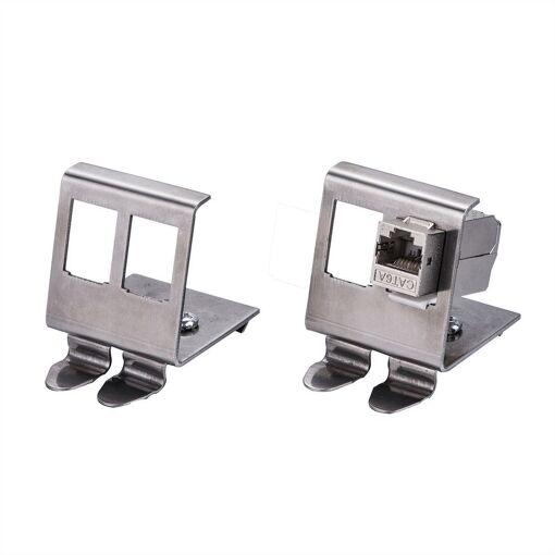 Roline Cable Gender Changer 2x Keystones, Silver