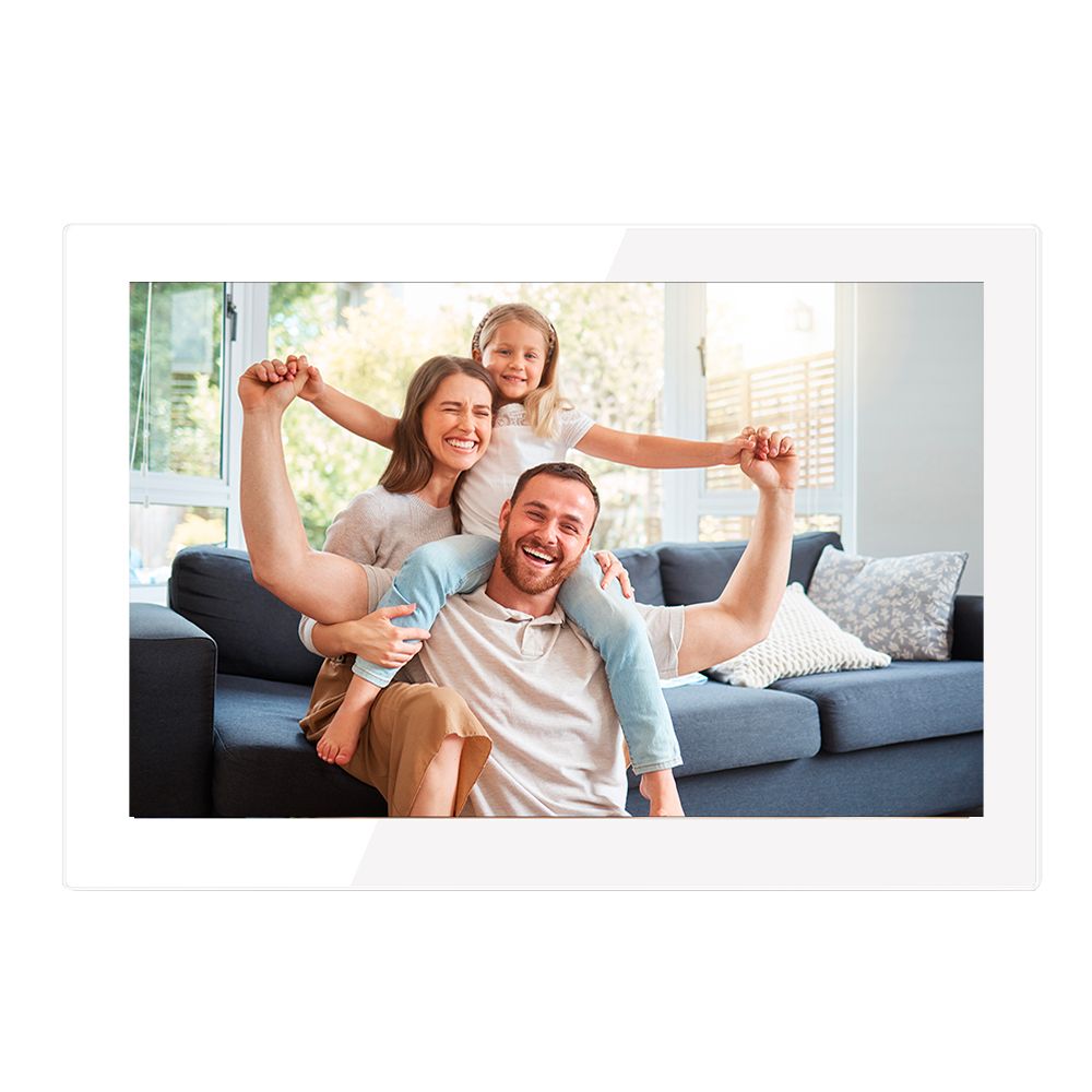 Agfaphoto Realiview APF1000 Connected Photo Frame - 10" Wi-Fi LCD with Glass, Photo/Video Display, Clock, Weather, Auto Rotation, 32GB Memory, FRAMEO App for iOS/Android