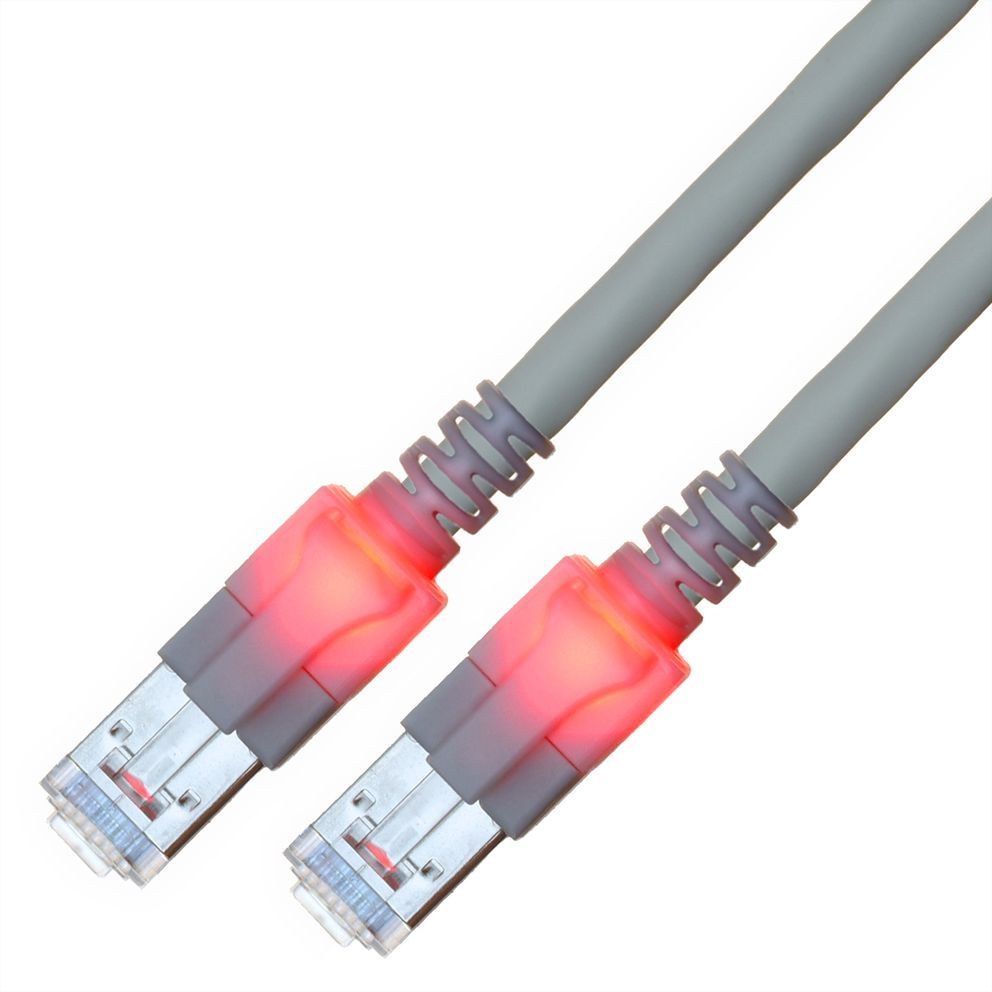 Sacon Cat6 Network Cable, 0.5m, Grey (S/FTP)