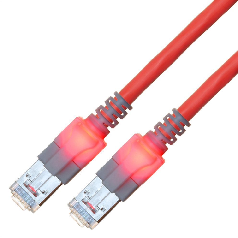 Sacon Network Cable Red, 2m Cat6 S/FTP (S-STP)