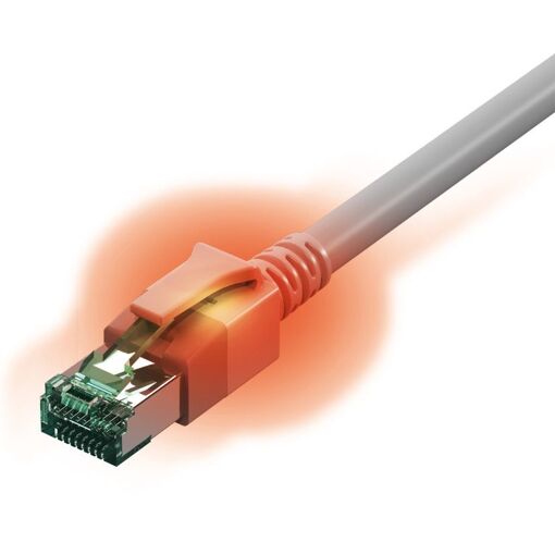 Sacon Cat6a Network Cable, 3m, Grey (S/FTP)