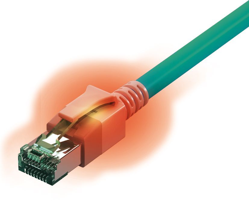 Sacon Cat6a Network Cable, 0.5m Turquoise (S/FTP)