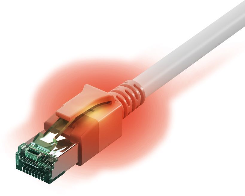 Sacon Cat6a Network Cable, 7m, White (S/FTP)