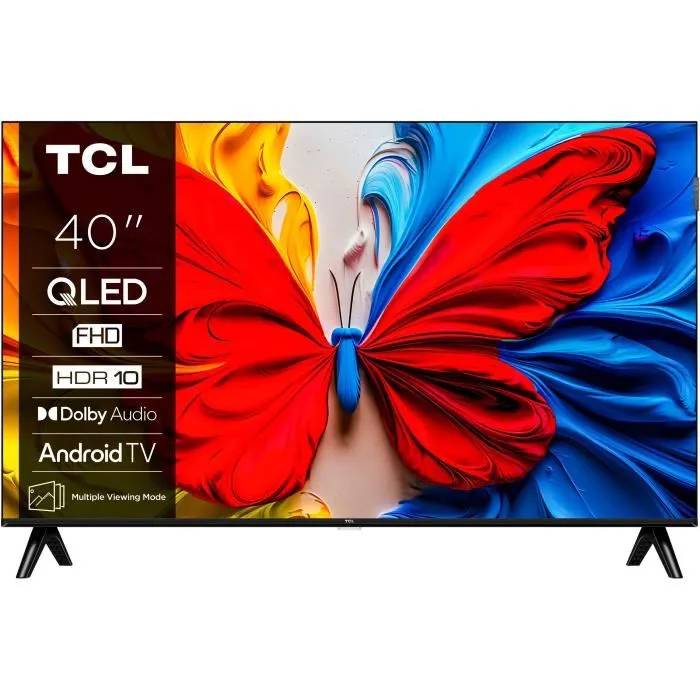 TCL 40S51K QLED TV - 40" (102 cm) - Full HD 1920x1080 - HDR10 - Android TV - 2 HDMI 1.4 - WiFi