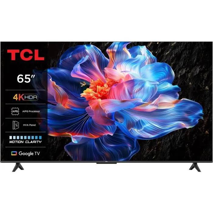 TCL 65P6K - 65-inch LED TV - 4K UHD 3840x2160 - HDR10+ - Google TV - 3x HDMI 2.1 - WiFi