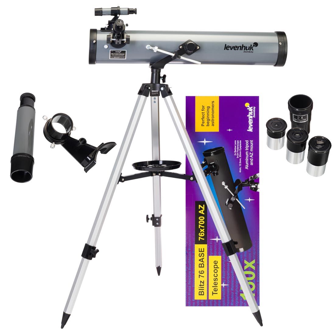 Levenhuk Blitz 76 BASE Reflector Telescope