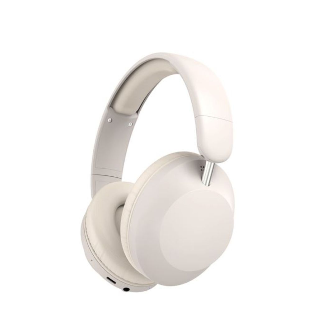 WE POP LUNA Bluetooth Headset, Adjustable Strap, Foldable, Beige