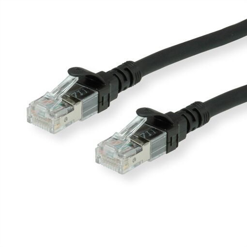 Roline Cat6 Network Cable, 3m, Black (S/FTP)